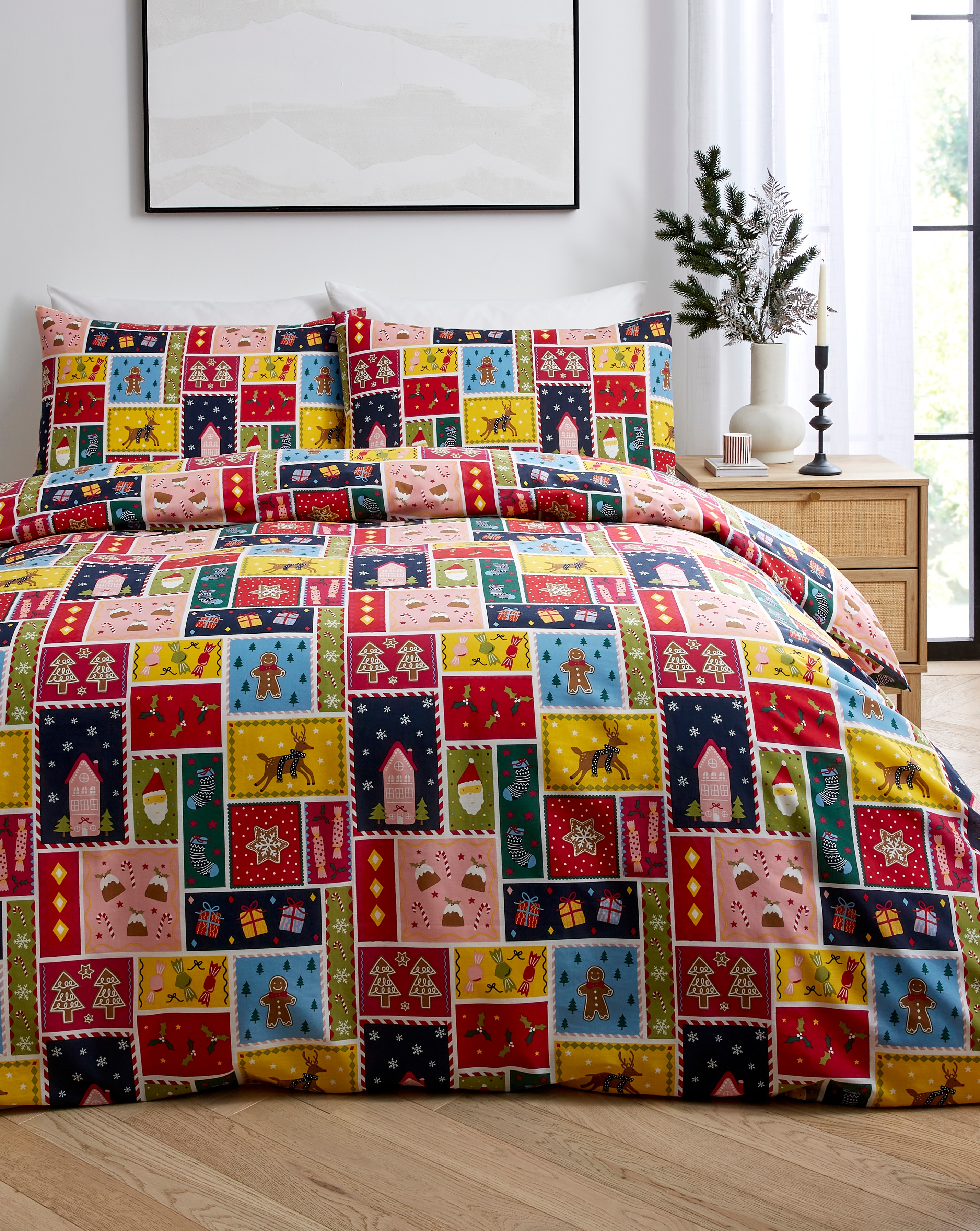 Festive Patchwork Duvet Cover Set