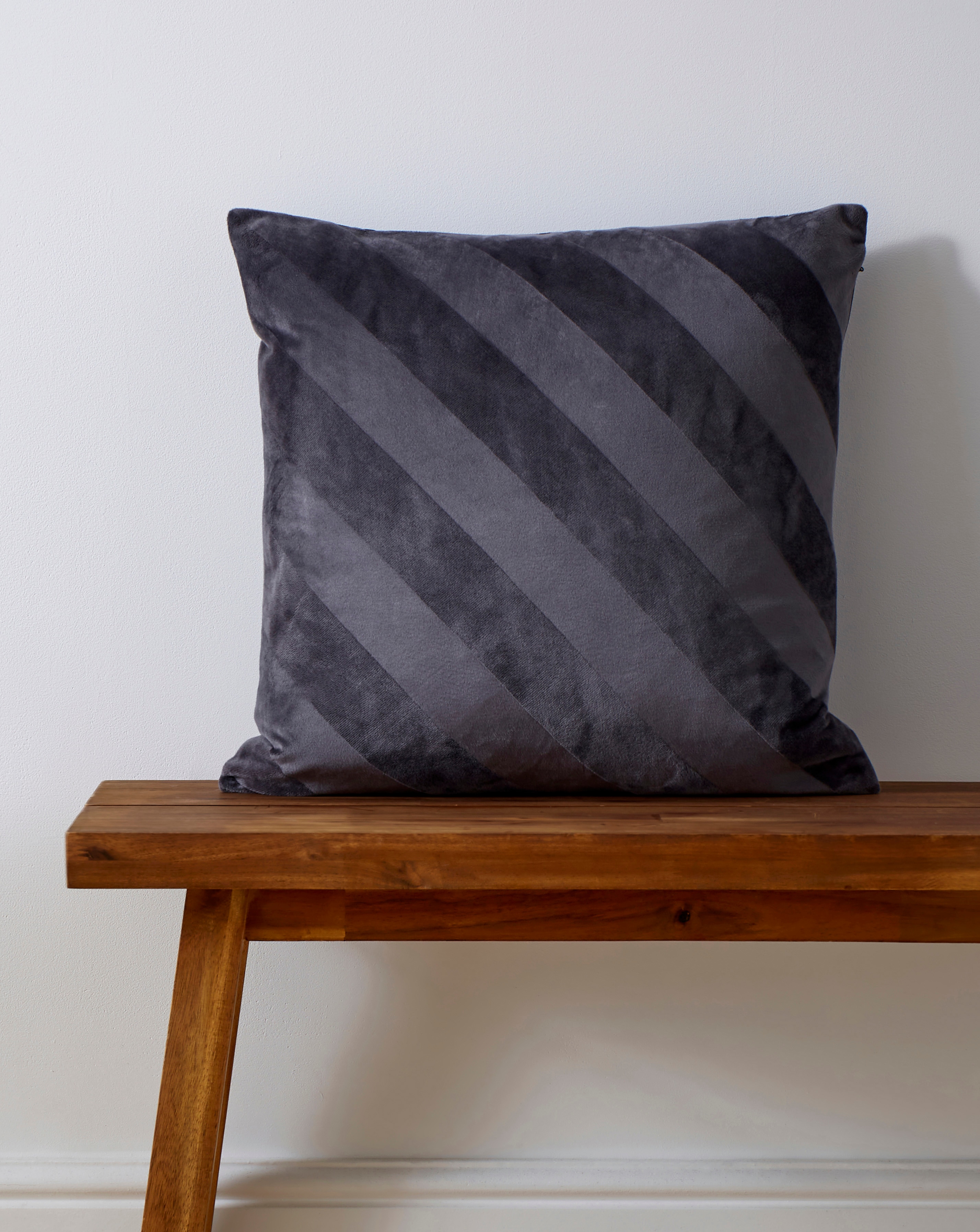 Striped Velvet Cushion
