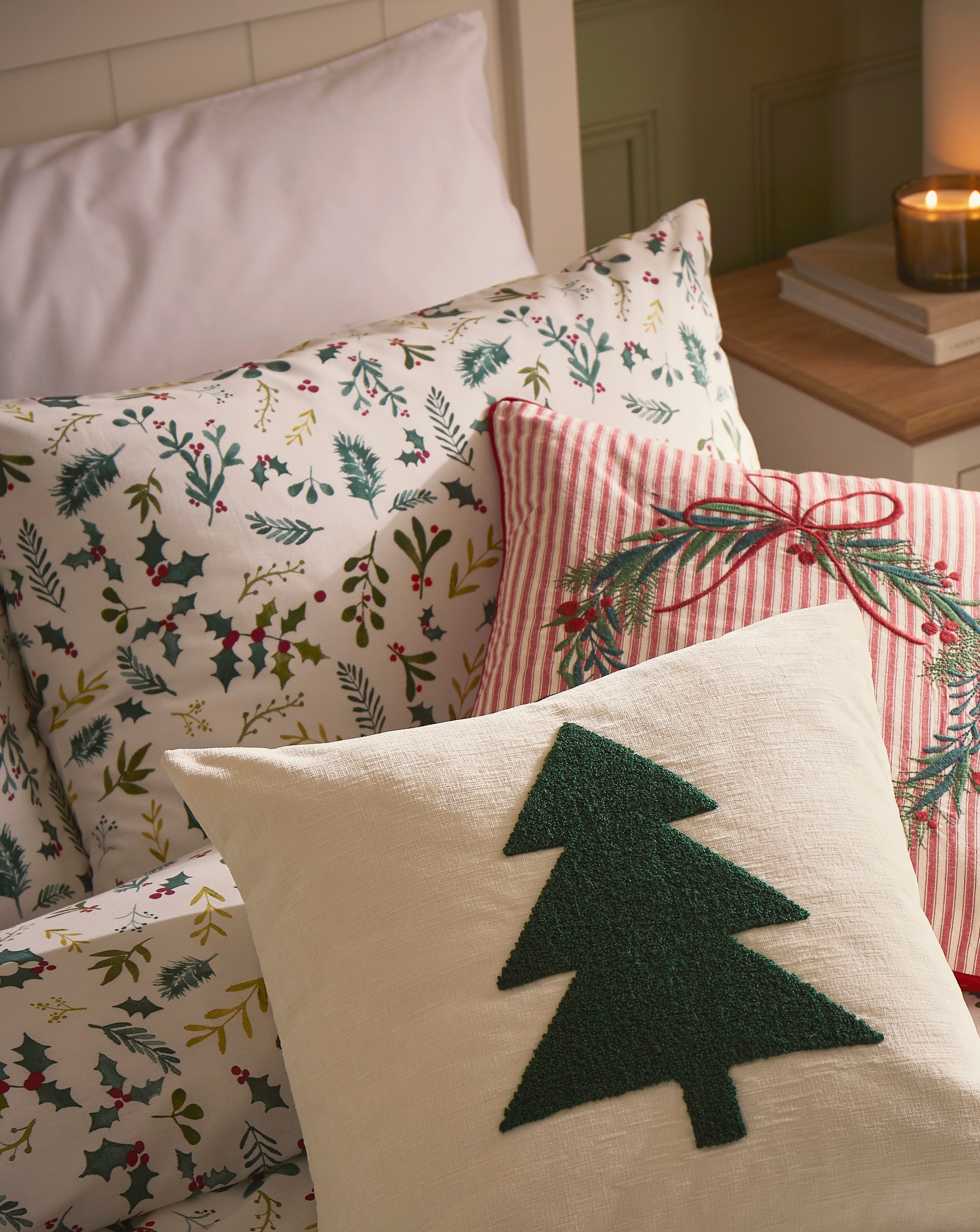 Boucle Christmas Tree Cushion