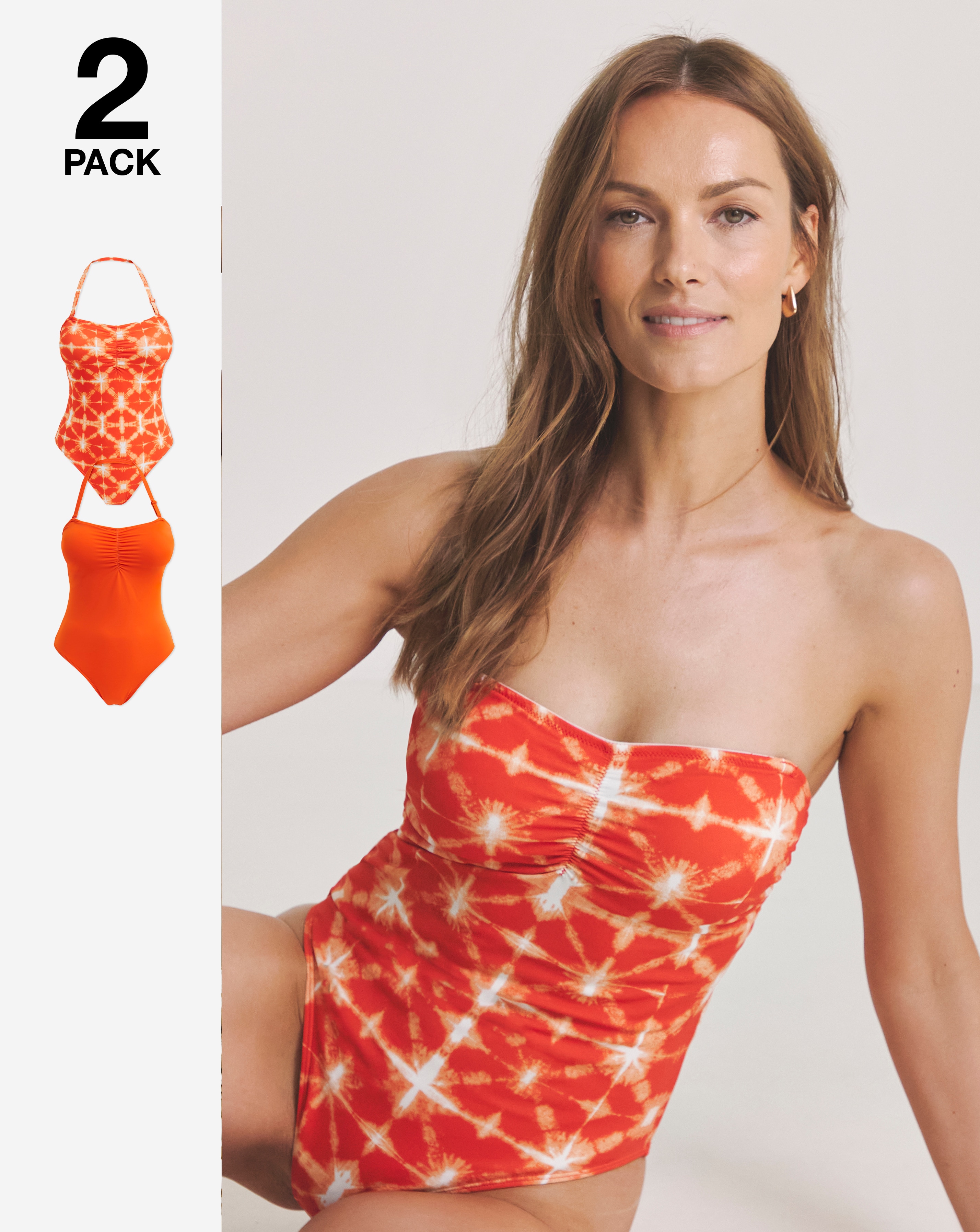 Value 2 Pack Bandeau Swimsuits