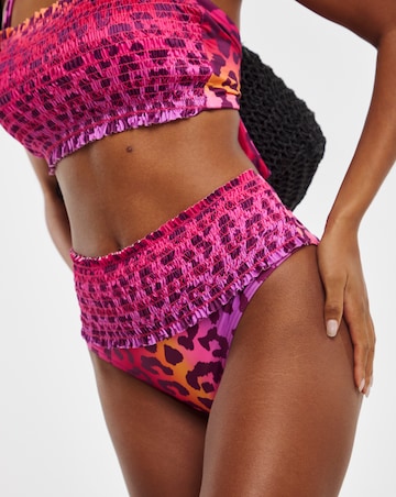 Shirred Midi Bikini Brief