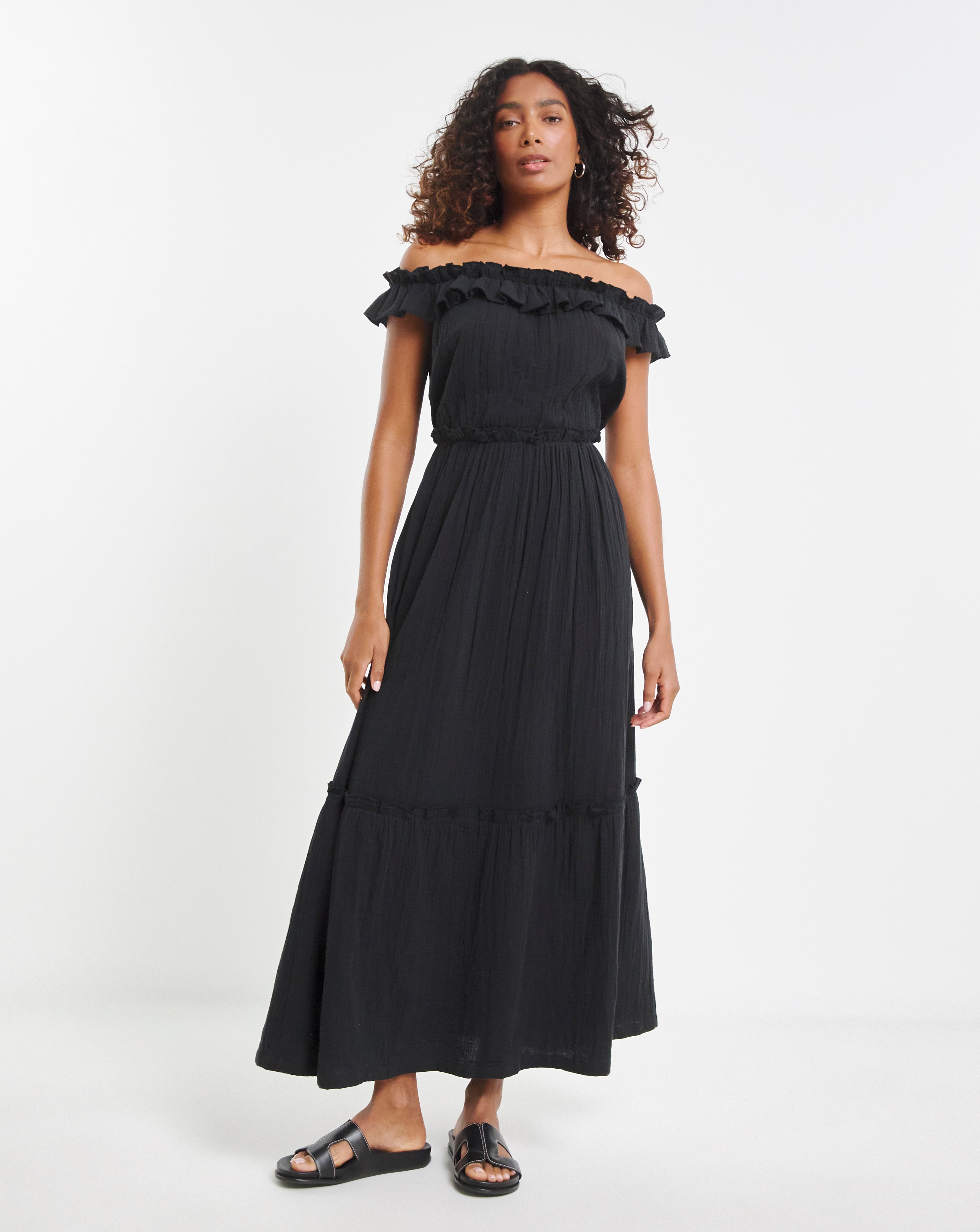 Cheesecloth Maxi Beach Dress