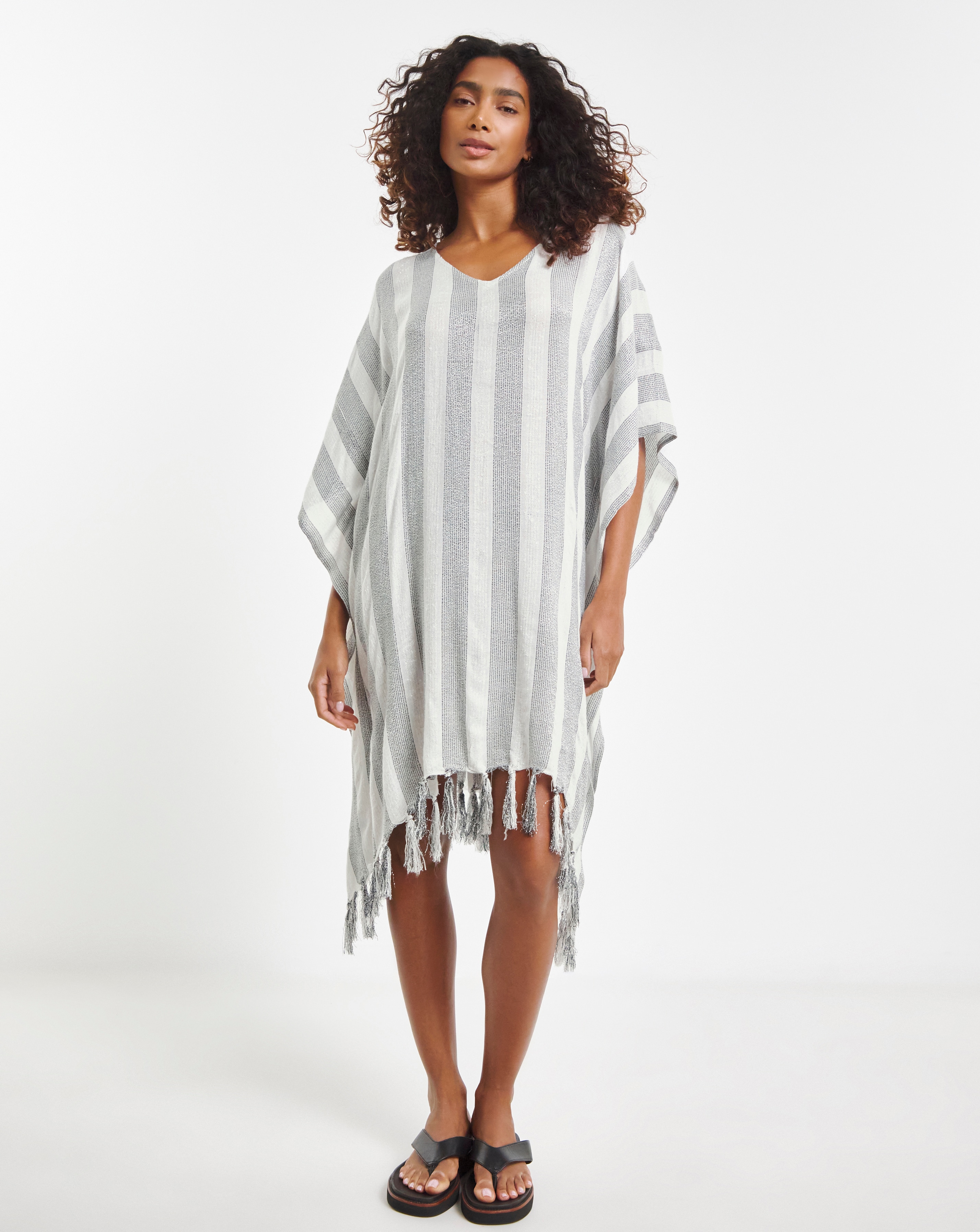 MAGISCULPT Lurex Tassel Beach Kaftan
