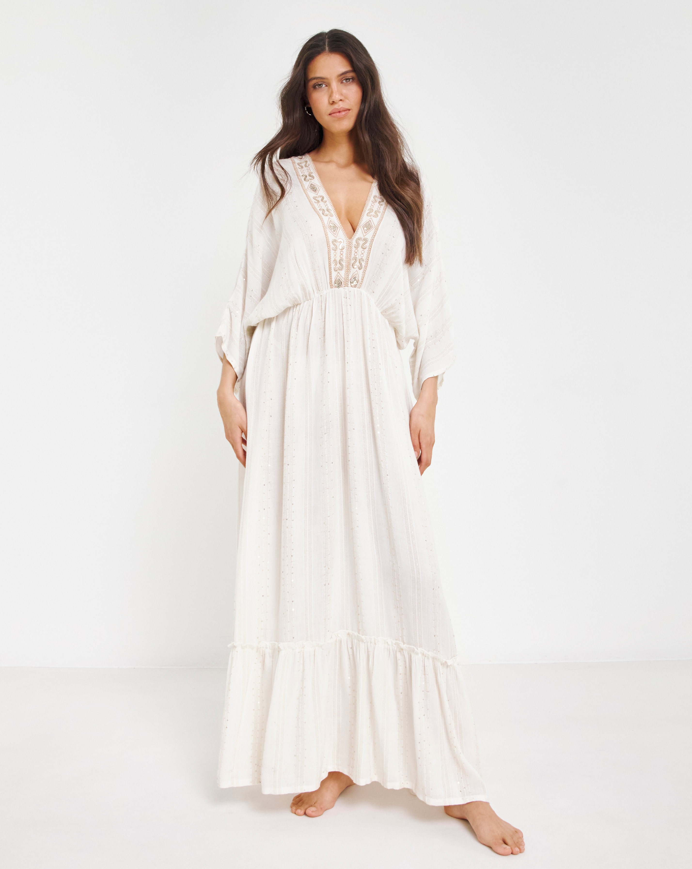 Magisculpt Lurex Maxi Beach Kaftan