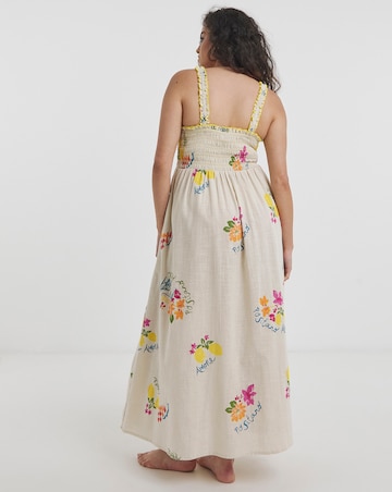 Simply Be Cotton Shirred Maxi Beach Dress