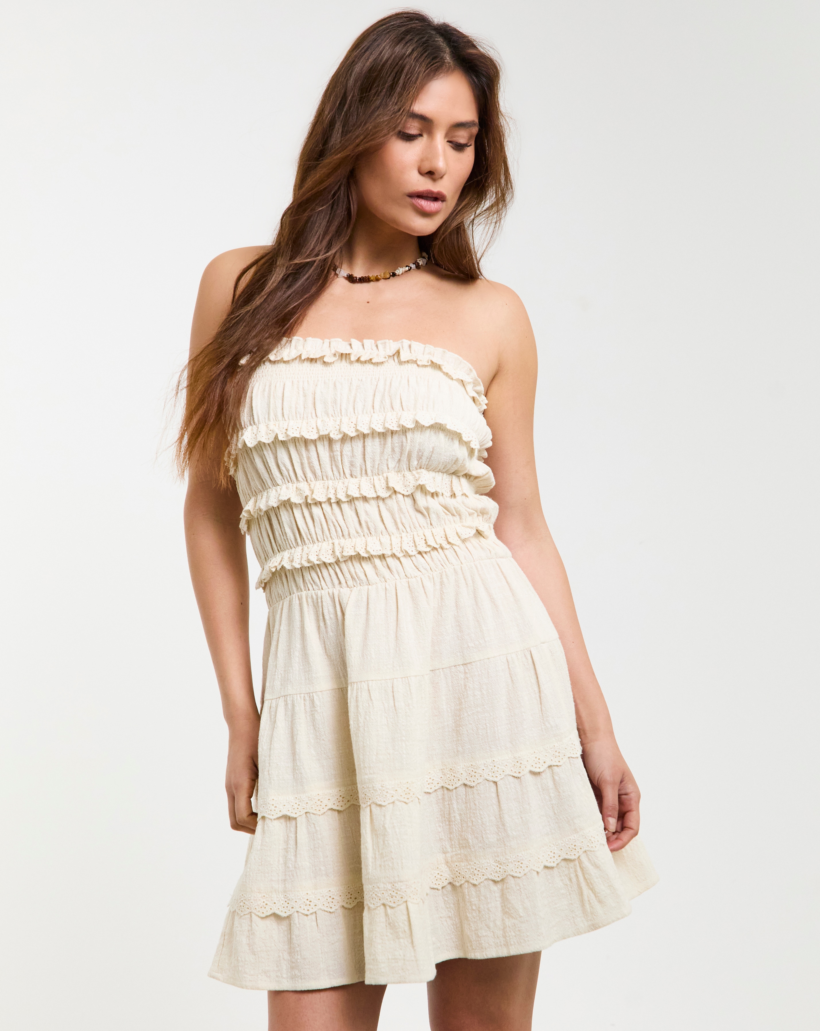 Beach to Broderie Mini Dress