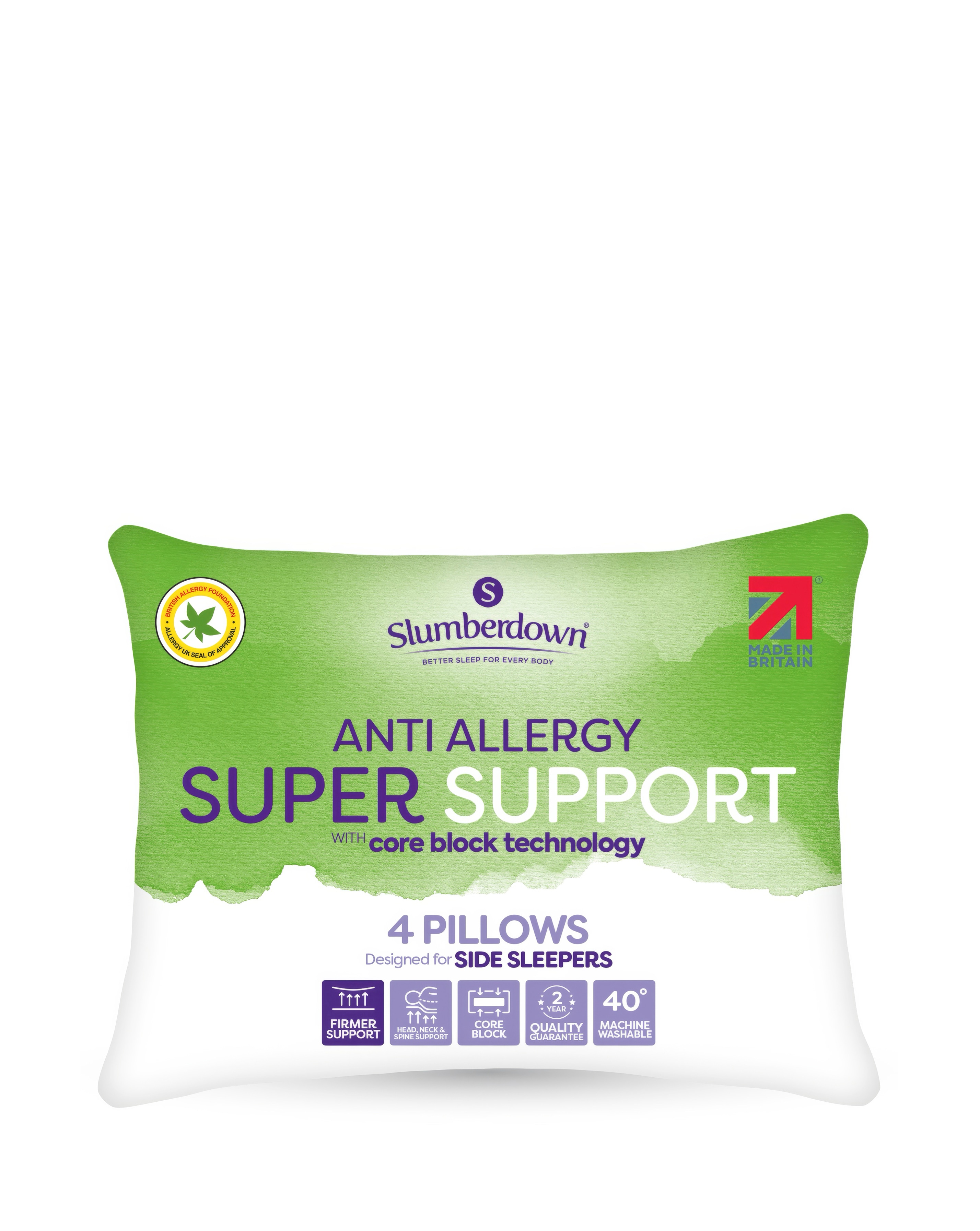 Slumberdown SS Anti Allergy 4 Pack