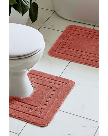 Catherine Lansfield Armoni Bath and Pedestal Mat Set