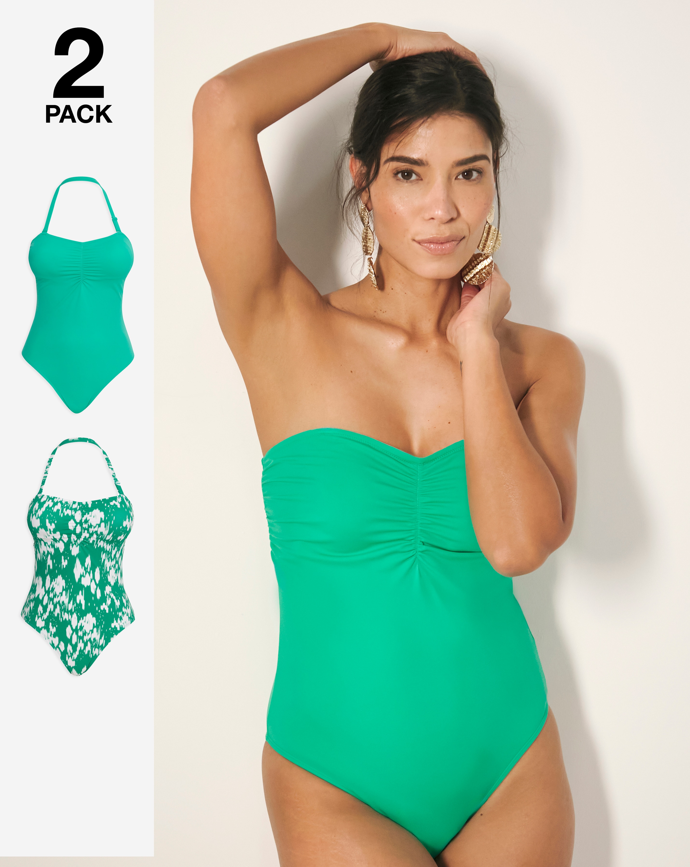 Value 2 Pack Bandeau Swimsuits