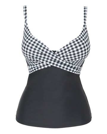 Figleaves Tailor Underwired Twist Front Tankini Top