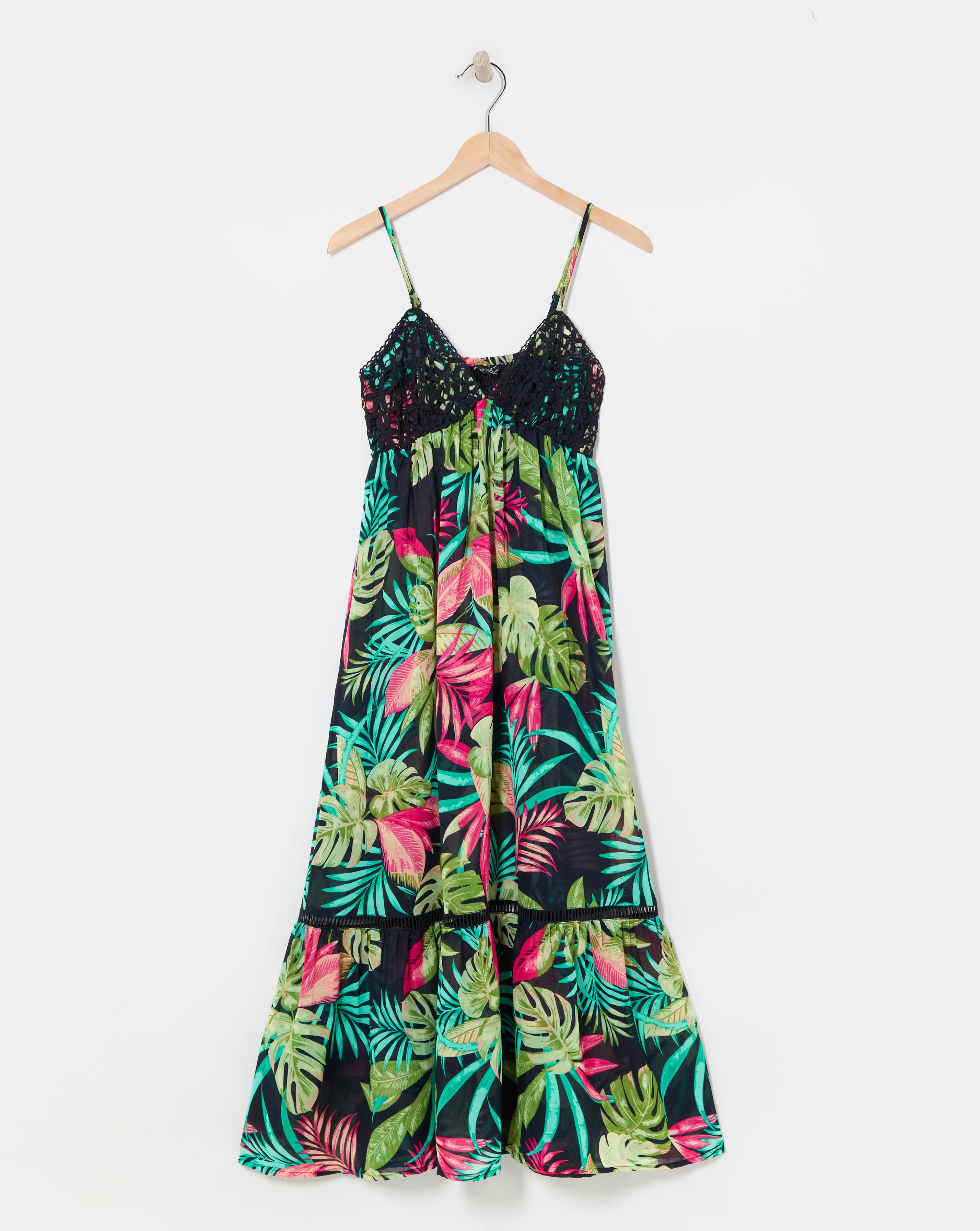 Floral Print Maxi Beach Dress