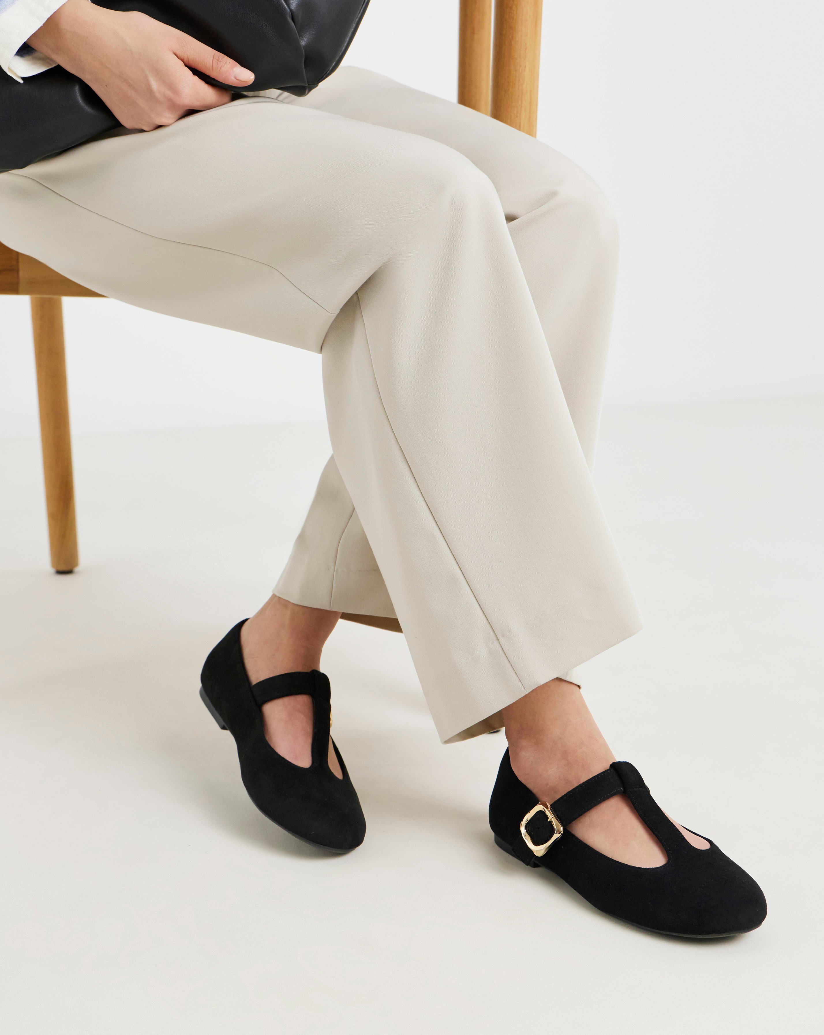 New In - T Bar Mary Janes Extra Wide Fit