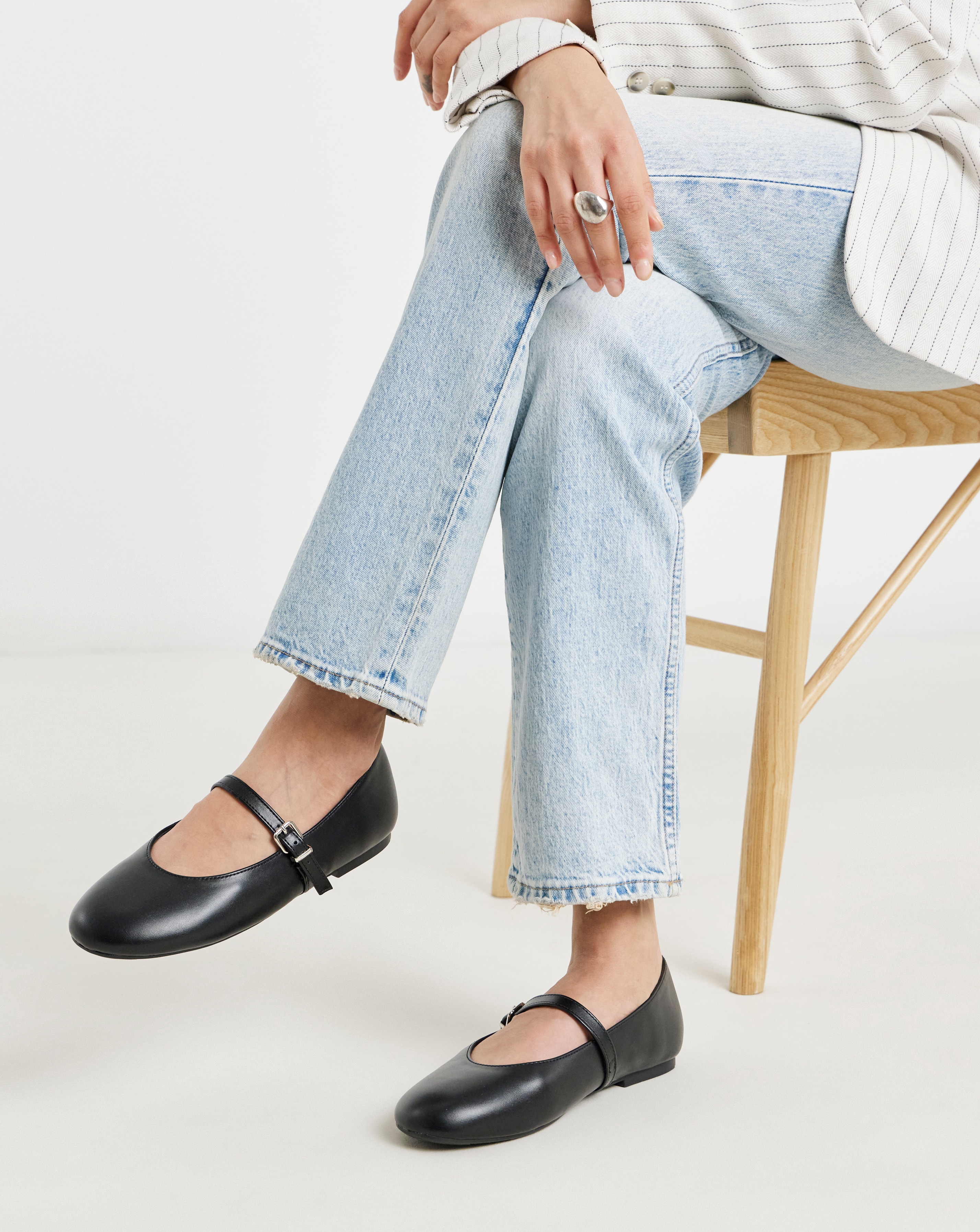 New In - Mary Jane Ballerina Wide Fit