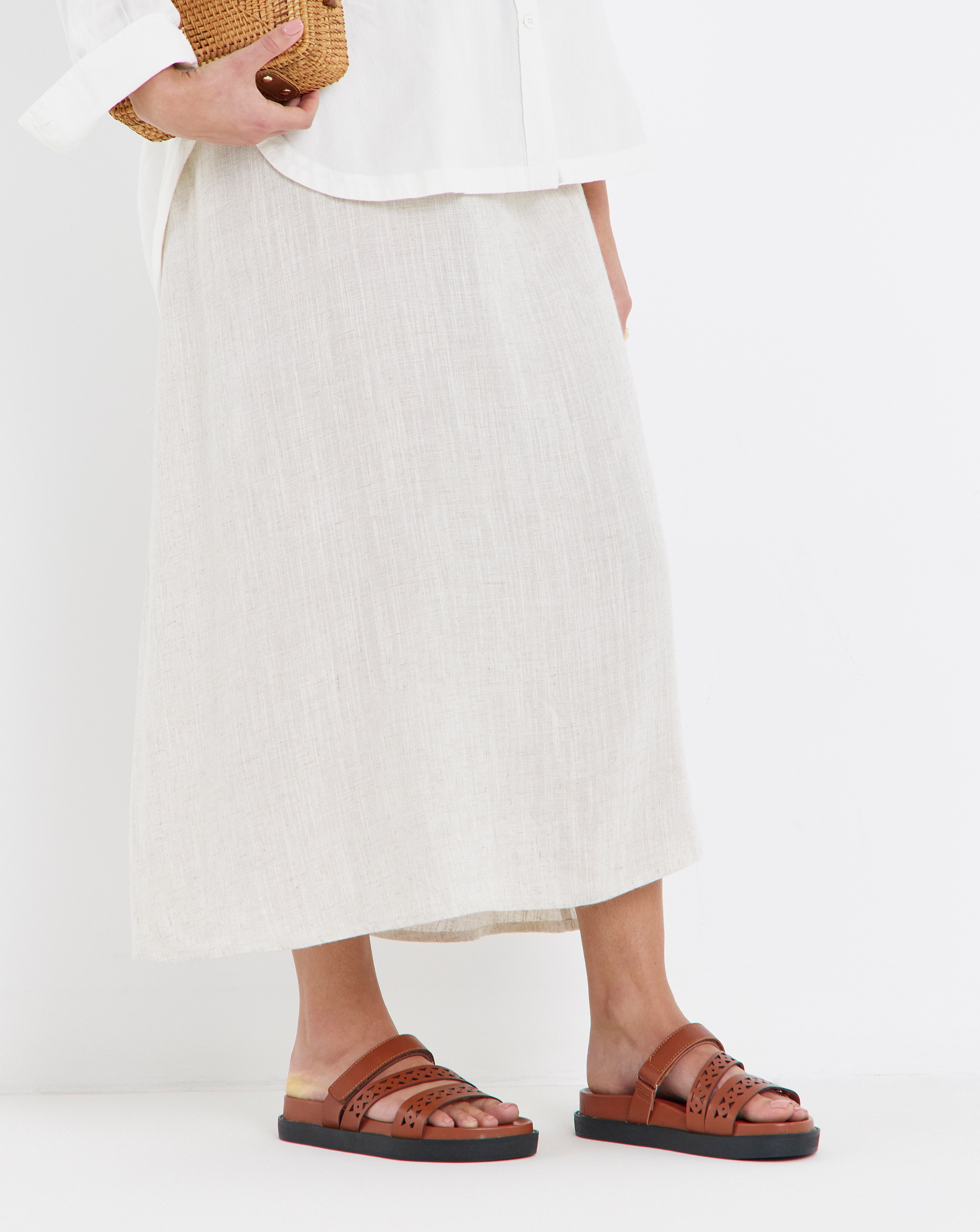 New In - Laser Cut Sandals Wide