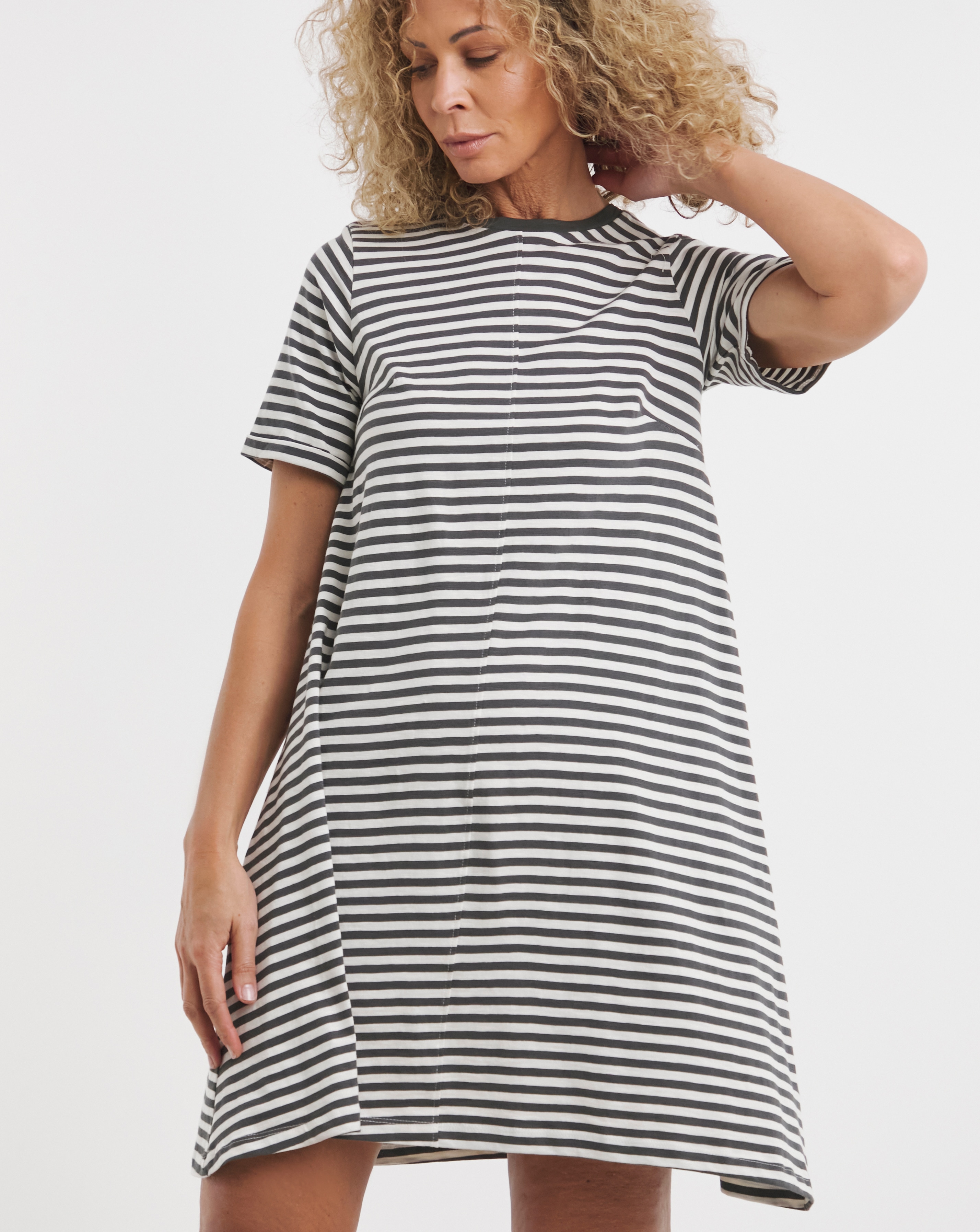 Cotton Slub A-Line Swin Dress