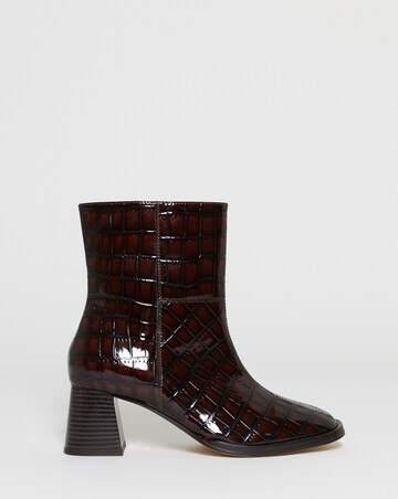 Brooklyn Flared Block Heel Ankle Boots - Wide Fit (E)