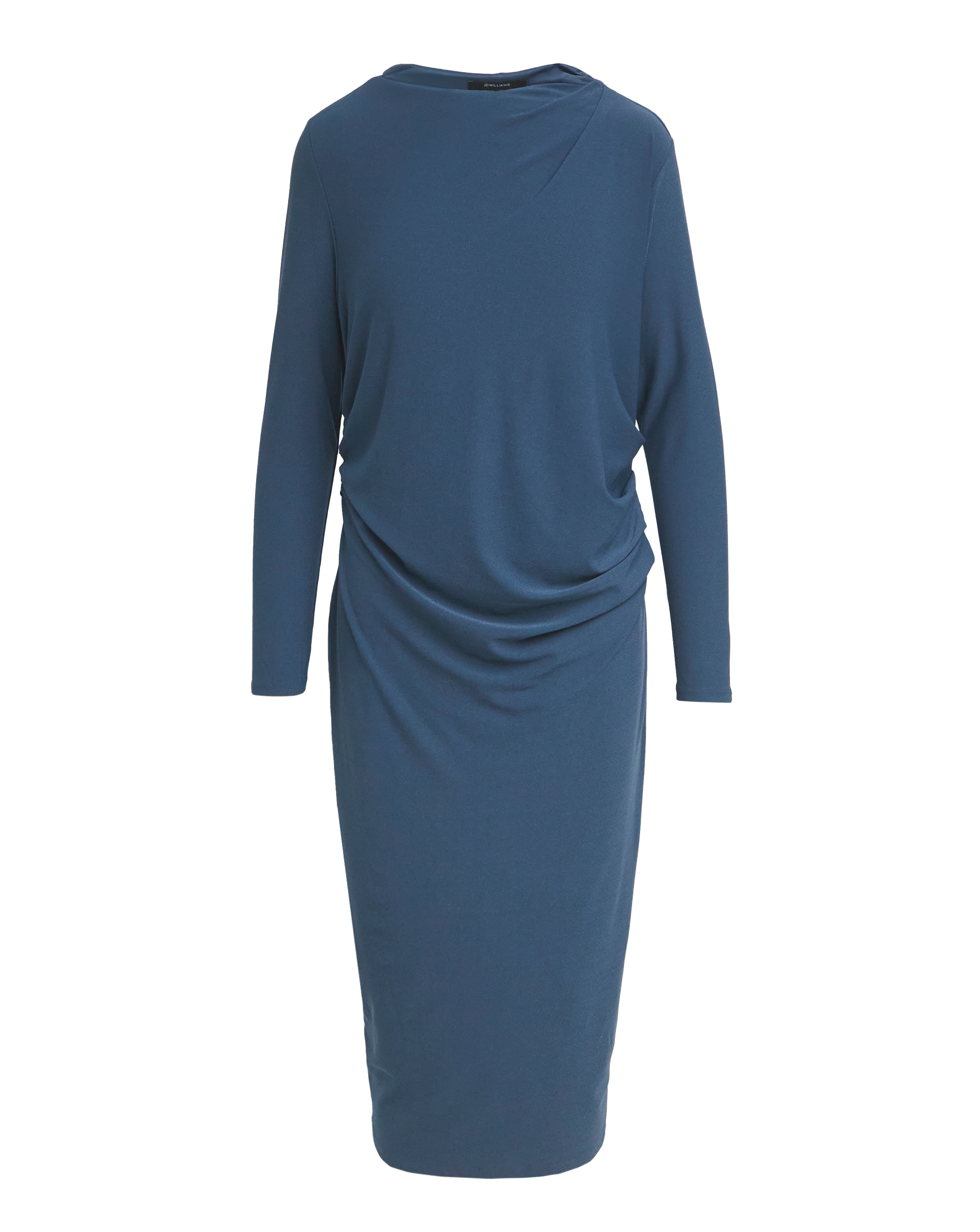 Ruched Jersey Crepe Dress
