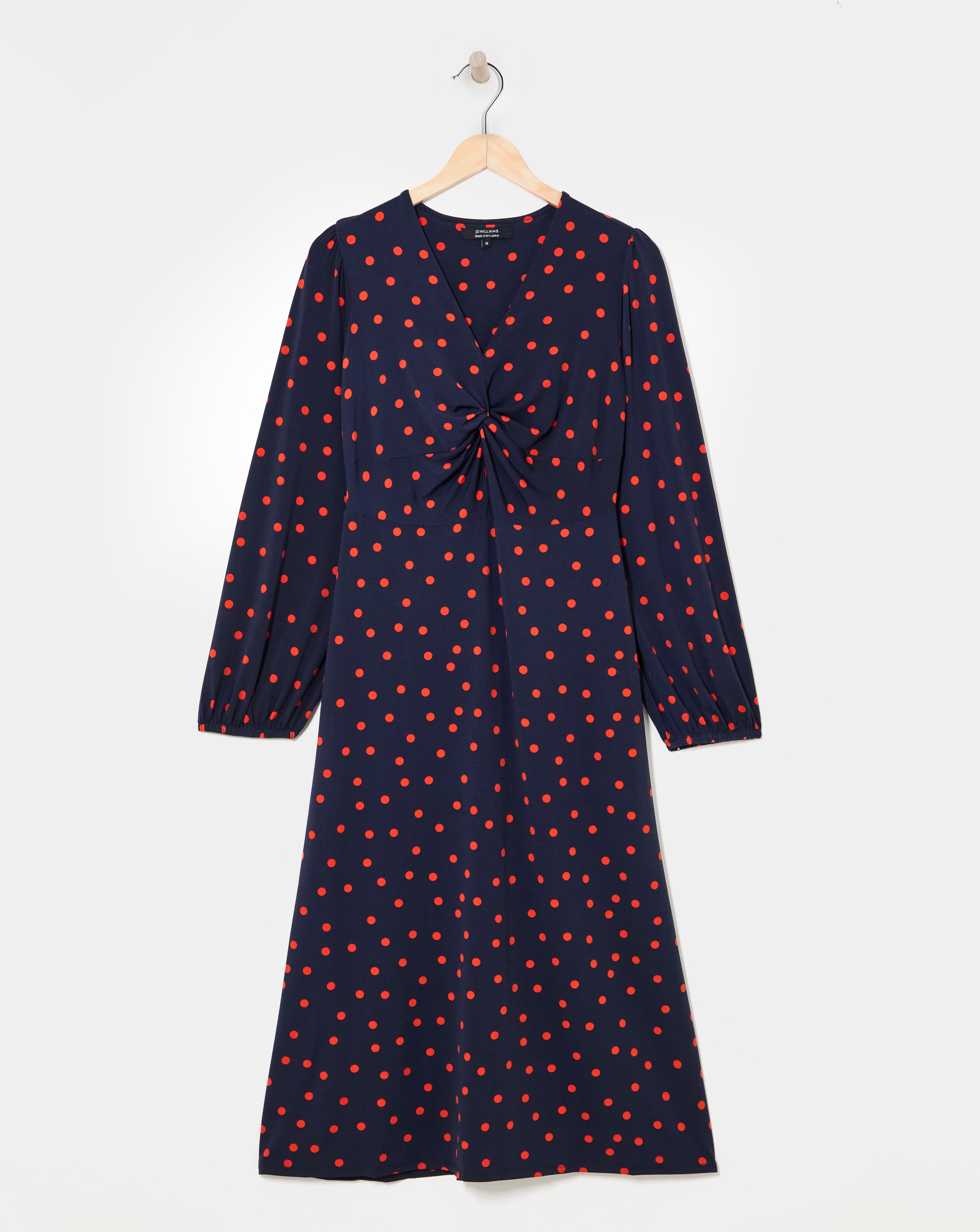 Jersey Knot Midi Dress