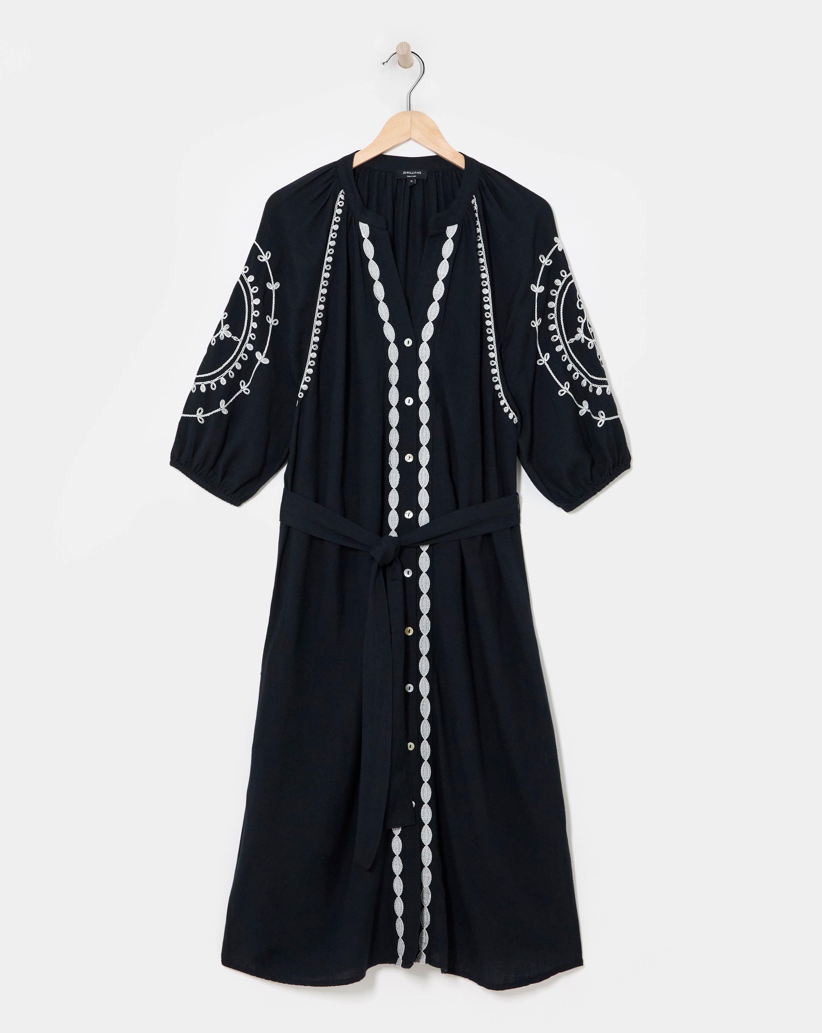 Embroidered Kaftan Dress