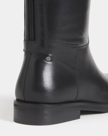 Theodora Leather Flat Knee High Boots - Extra Wide Fit (EEE) & Super Curvy Calf
