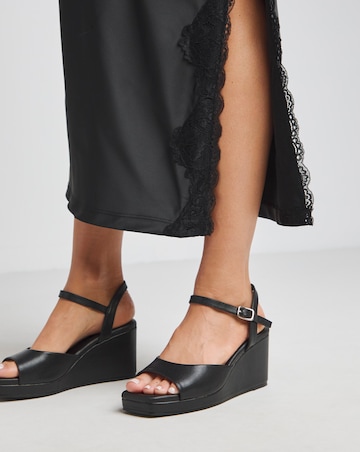 Simply Be Lexia Wedge Sandals - Extra Wide Fit (EEE)