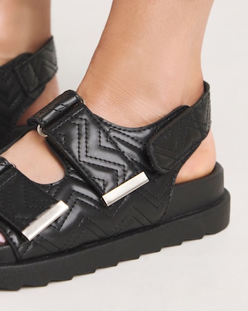 Jess Quilted Touch and Close Sandals Extra Wide EEE Fit