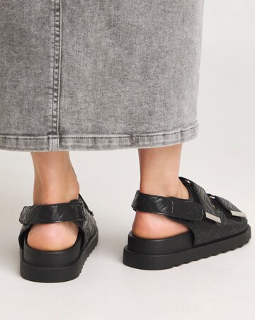 Jess Quilted Touch and Close Sandals Extra Wide EEE Fit