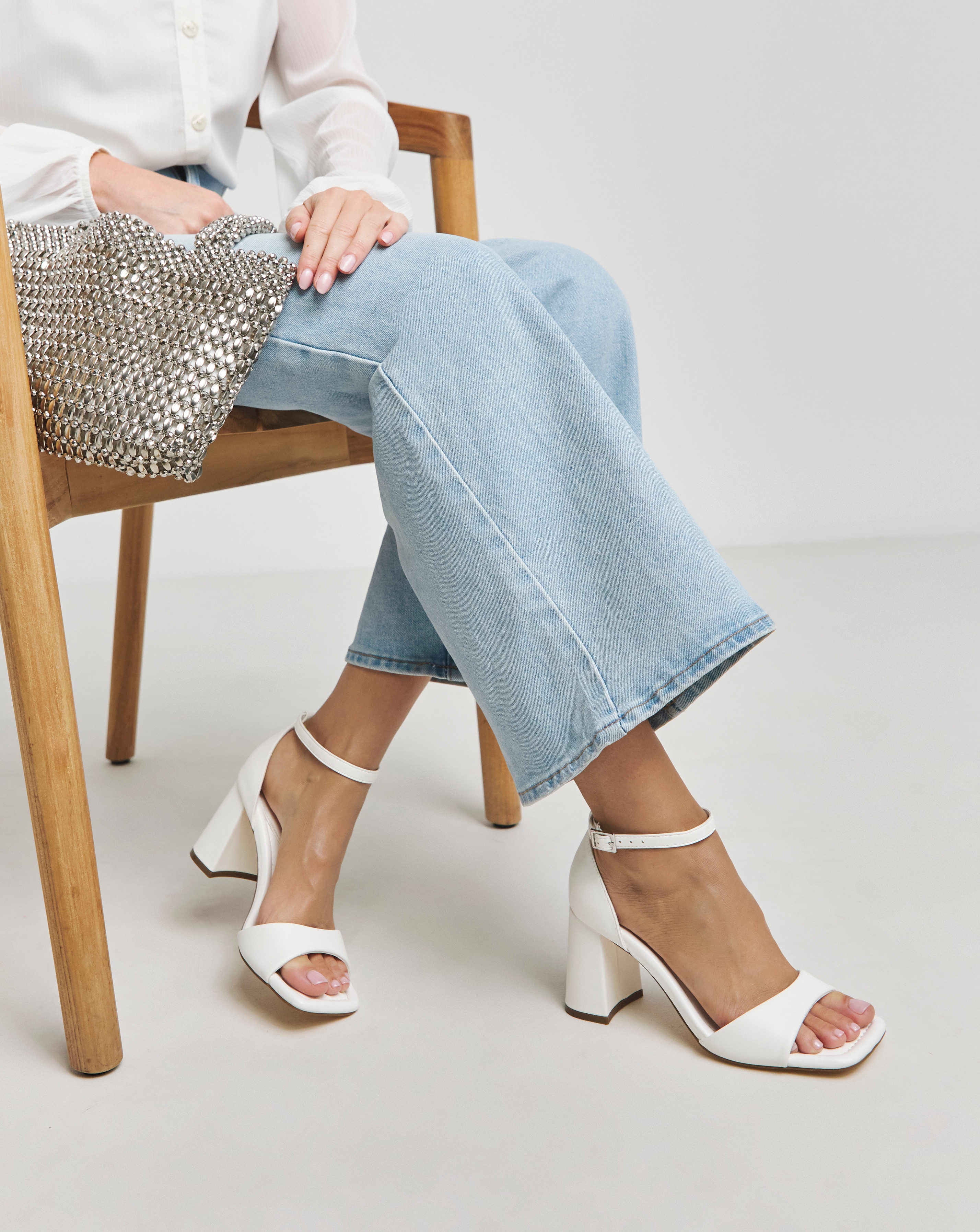 Barely There Block Heel Sandals Wide