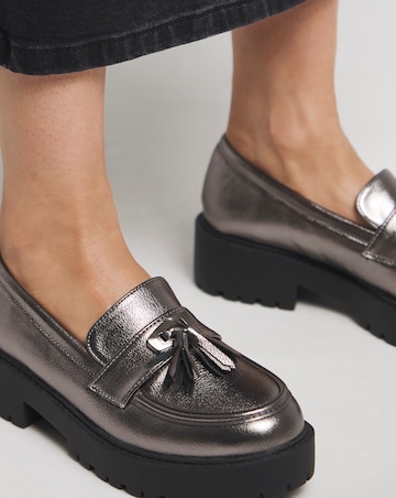 Jolene Tassle Chunky Loafer Wide E Fit