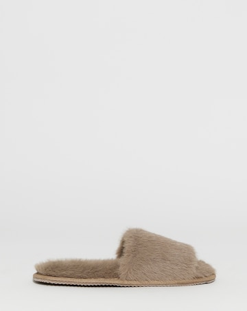 Maisie Fluffy Mule Slippers - Extra Wide Fit (EEE)