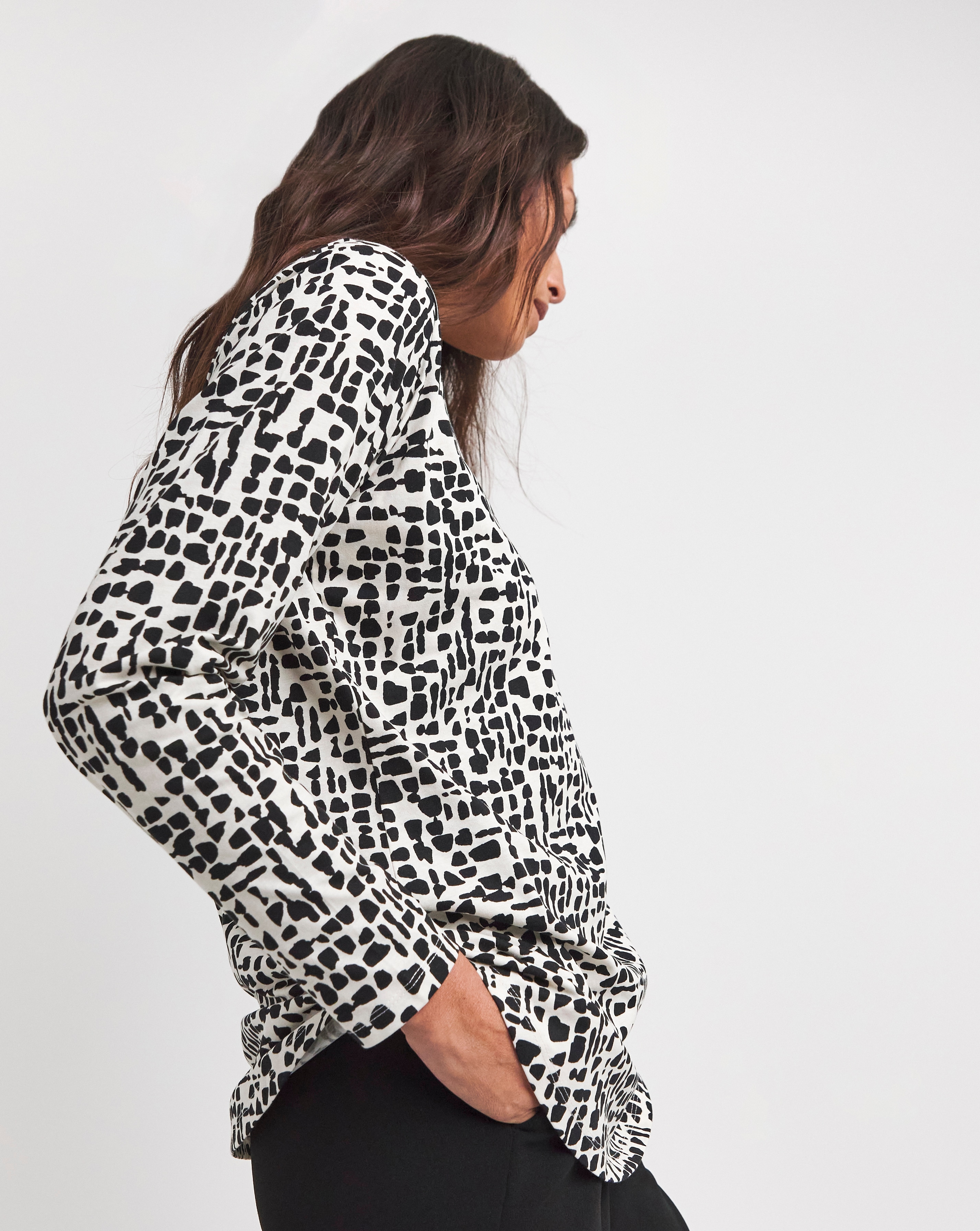 The Longline Long Sleeve Curved Hem