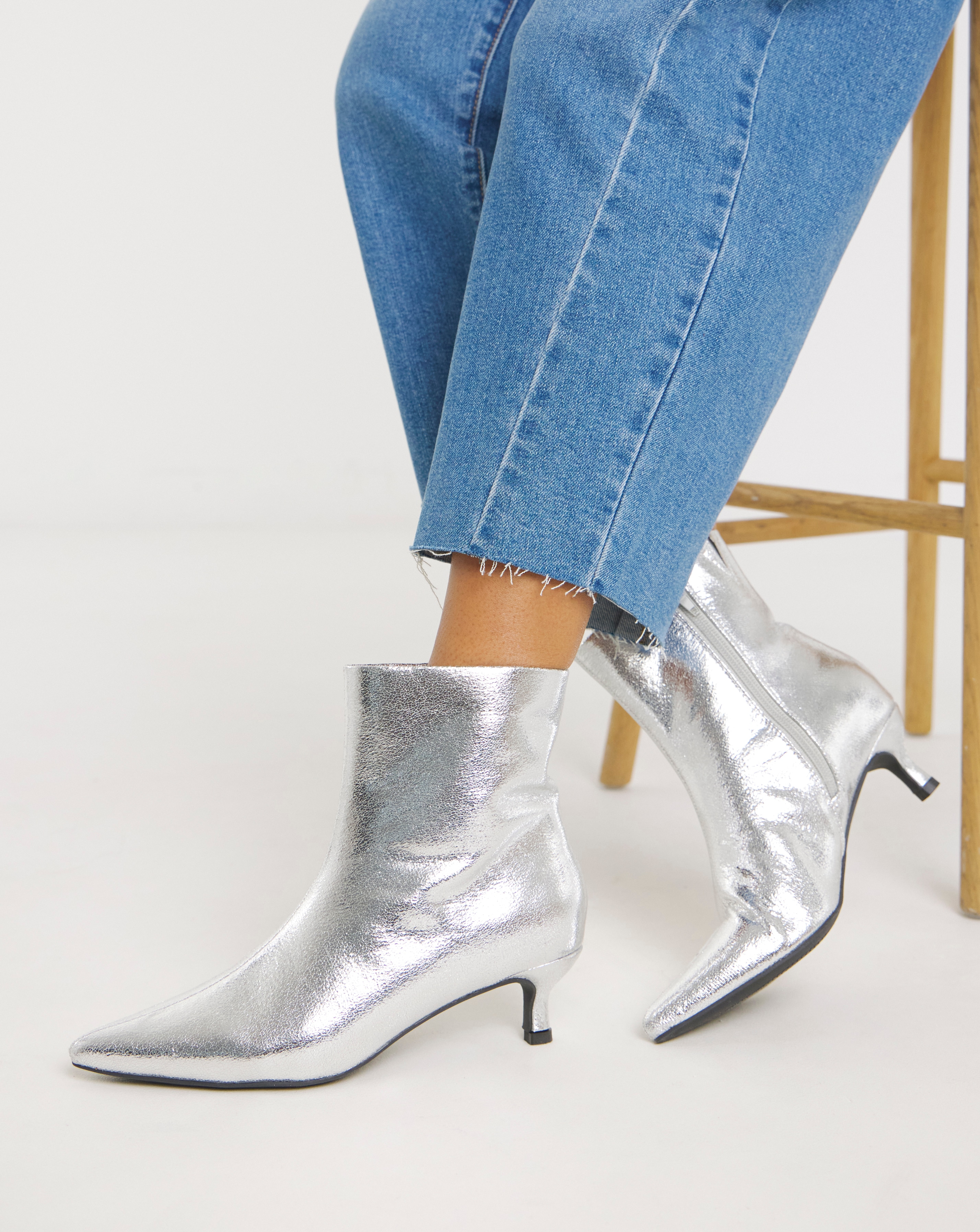 Micro Heel Ankle Boot Extra Wide