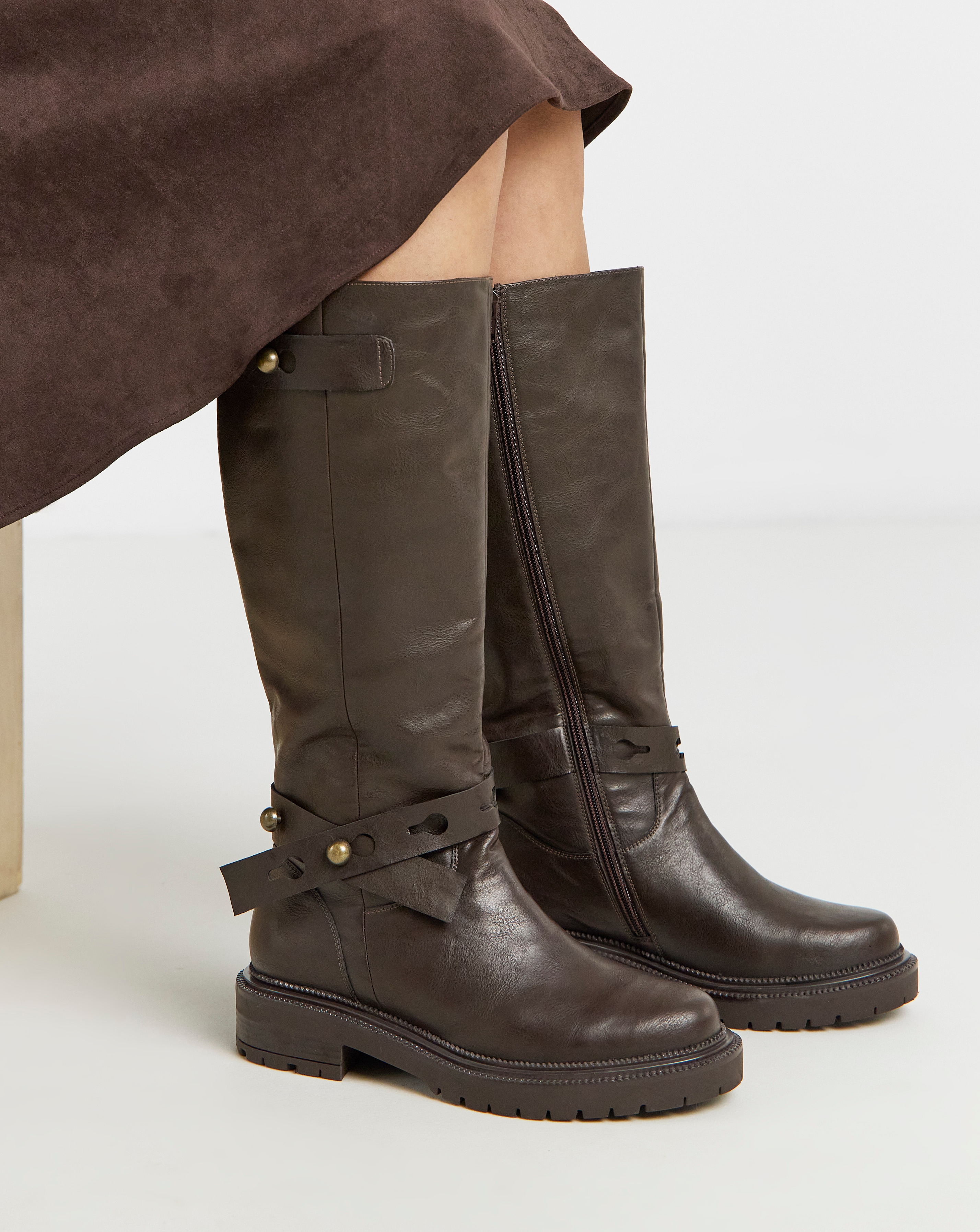 Casual Knee High Boots Wide C