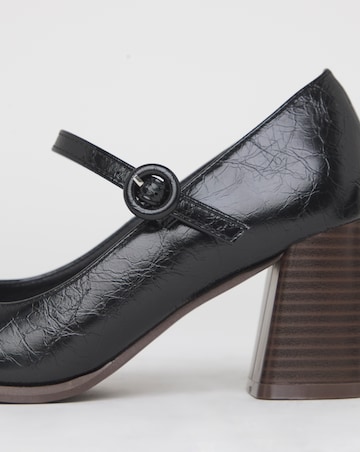 Elodie Vintage Mary Jane Platform Court Shoes - Wide Fit (E)