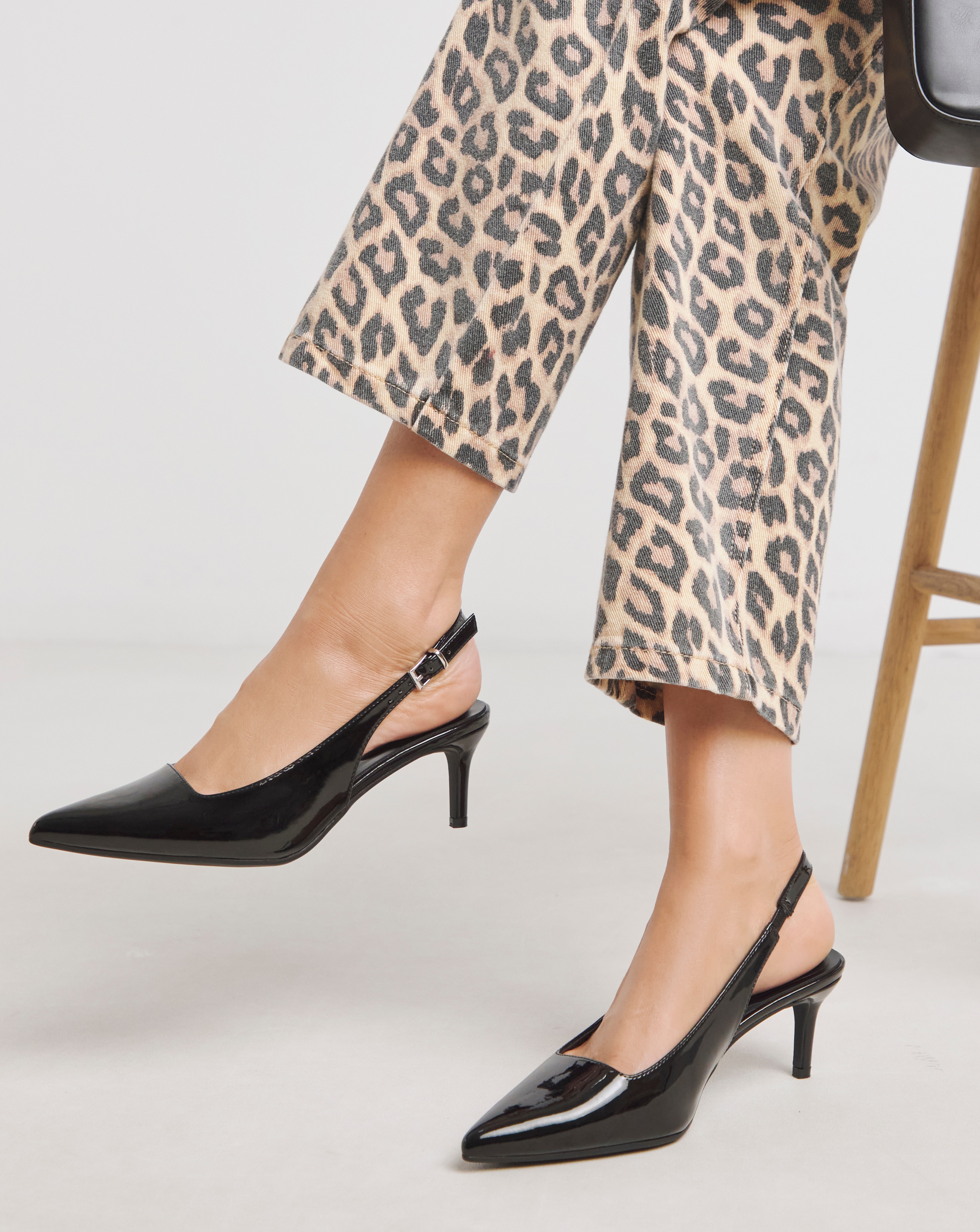 Pointed Toe Slingback Wide