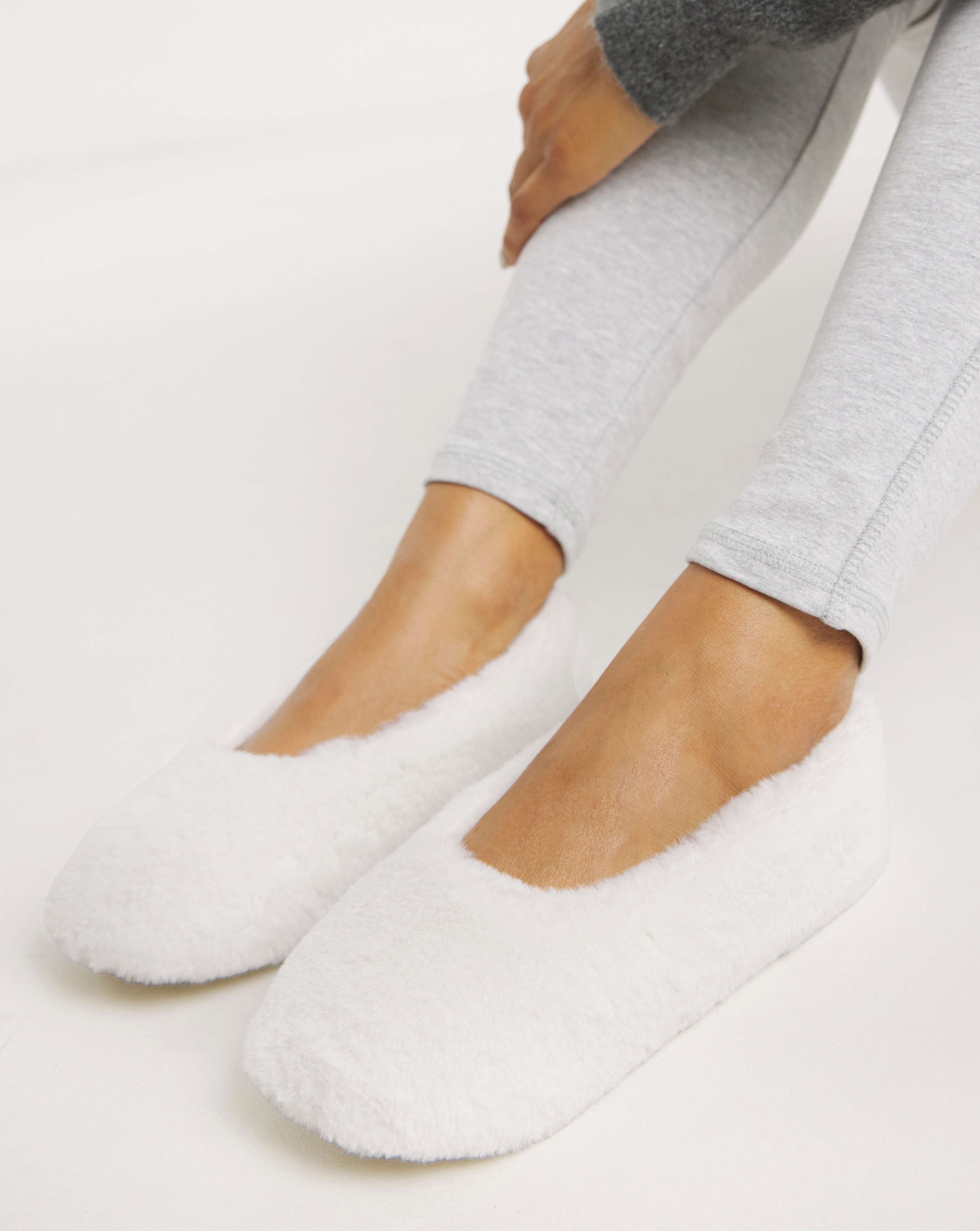 Fluffy Ballerina Slipper Wide