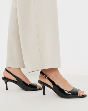 Bex Peep Toe Heel Sandals - Extra Wide Fit (EEE)