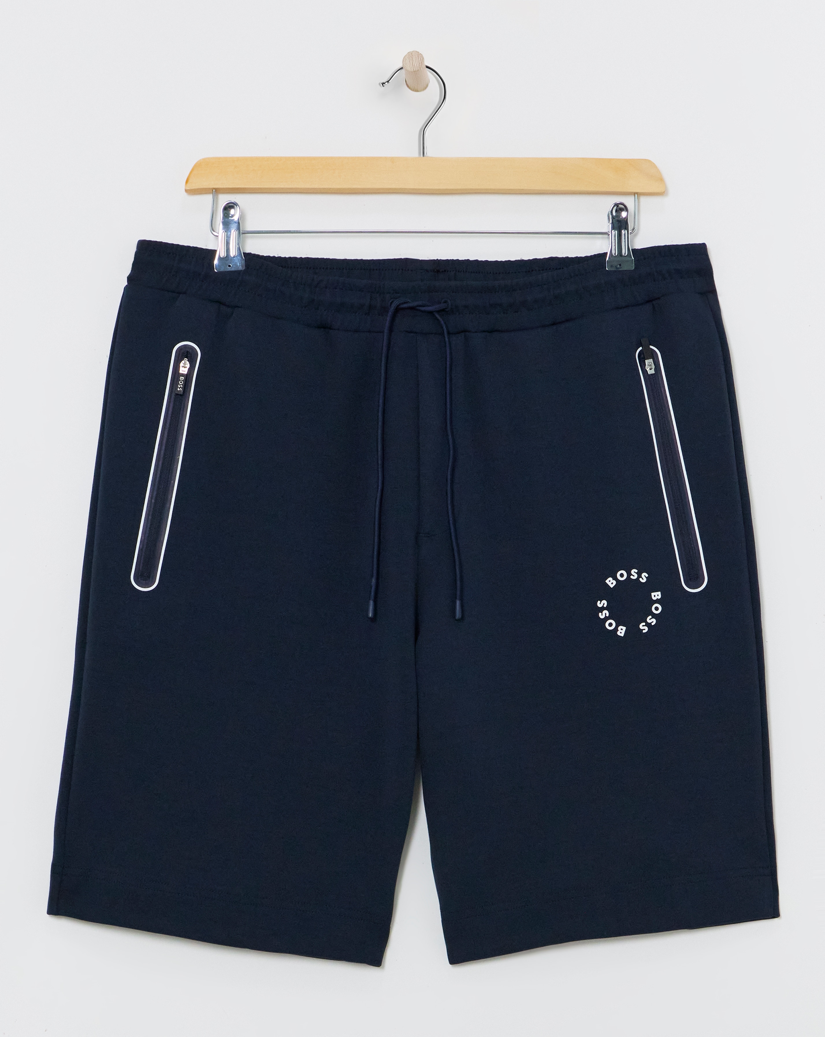BOSS Navy Circle Logo Sweat Short