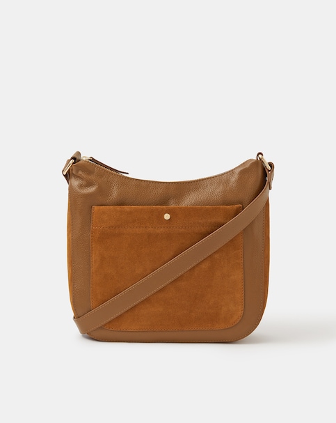 Accessorize Leather Crossbody Bag