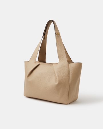 Accessorize Pleated Faux Leather Shoulder Bag