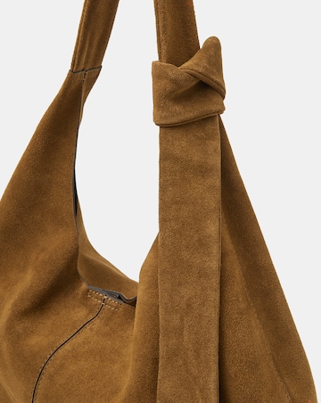 Accessorize Slouchy Knot Leather Shoulder Bag