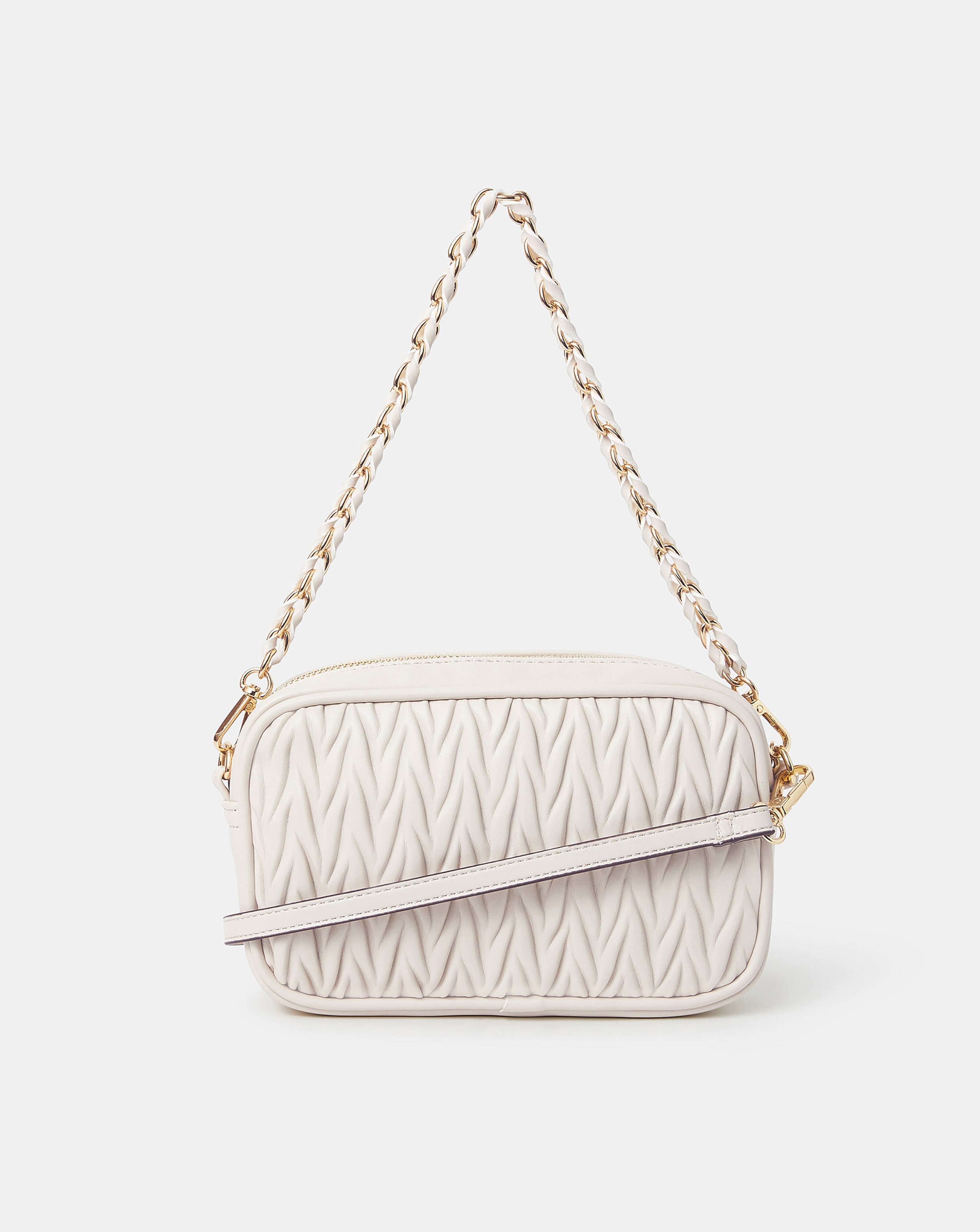 New In - Accessorize Ruched Small Crossbody Bag