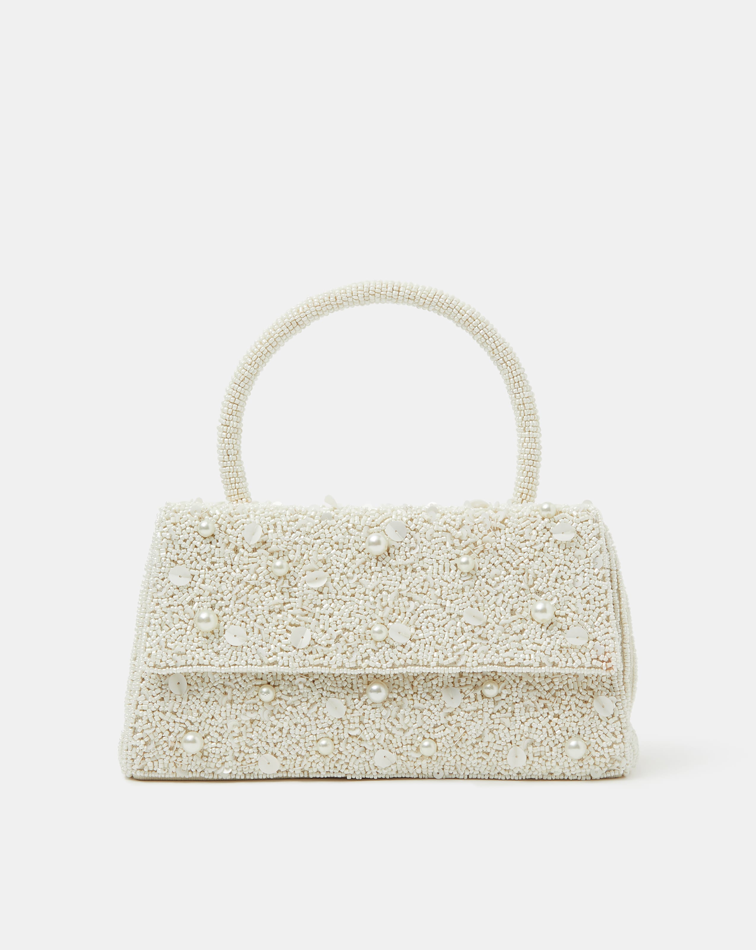 New In - Accessorize Pearl Beaded Handheld Bag