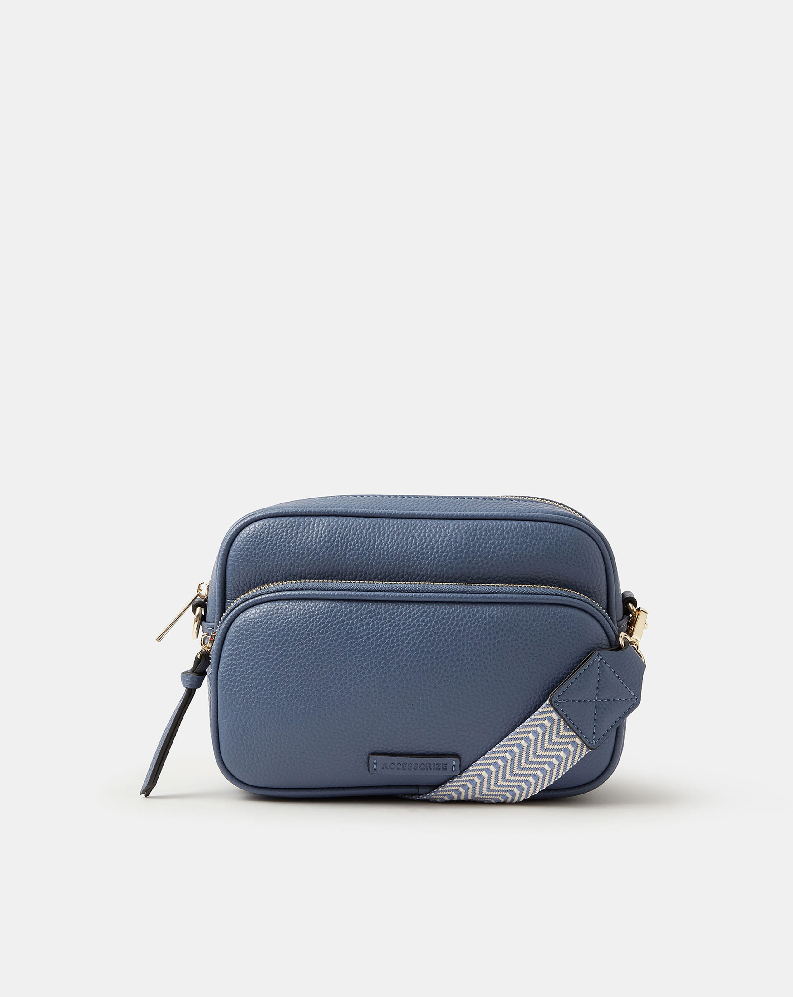 New In - Accessorize Double Zip Crossbody Bag