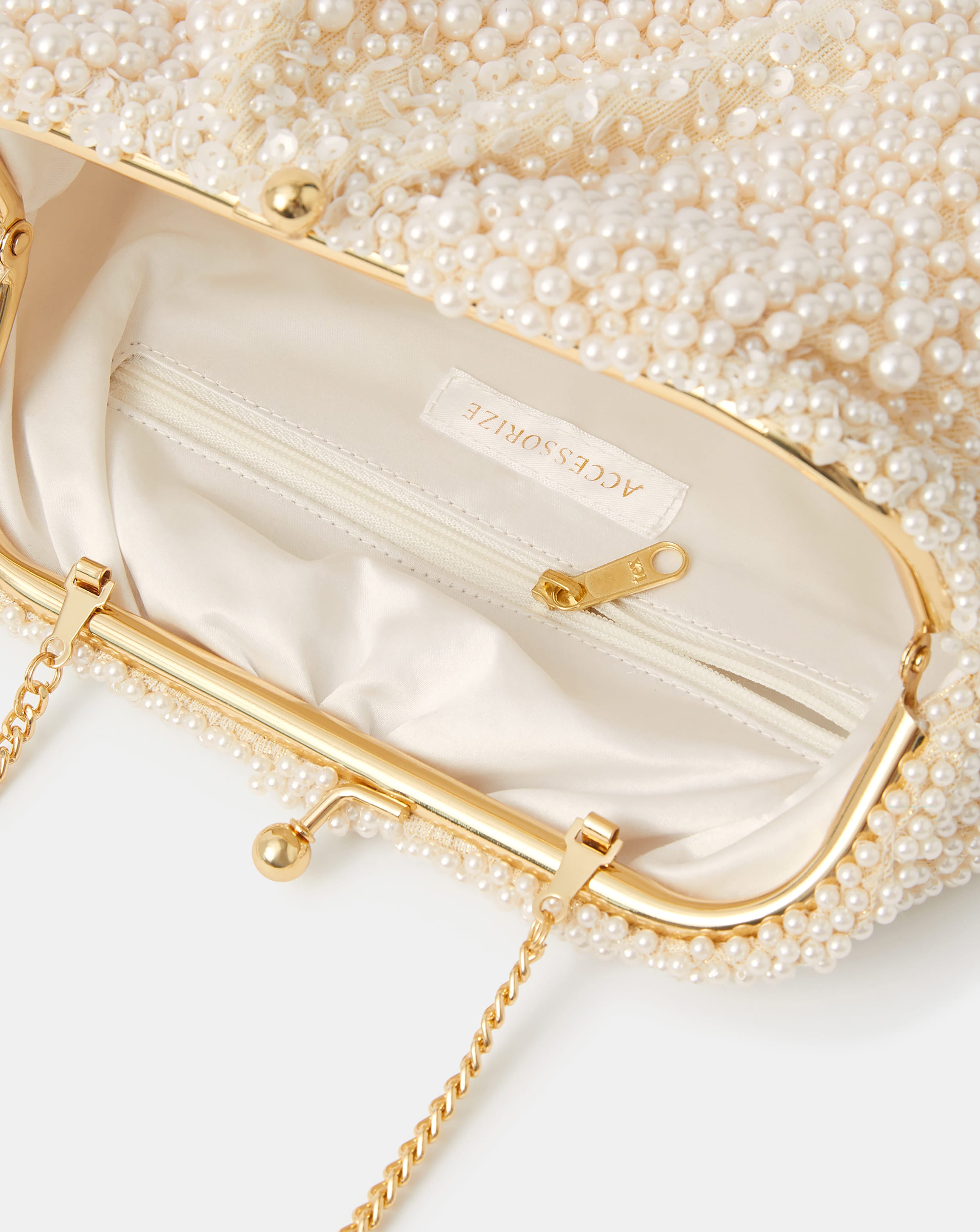 Accessorize Cloud Pearl Beaded Mini Bag | Ambrose Wilson