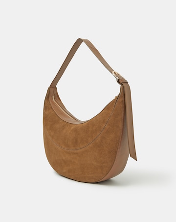 Accessorize Scoop Suede Shoulder Bag