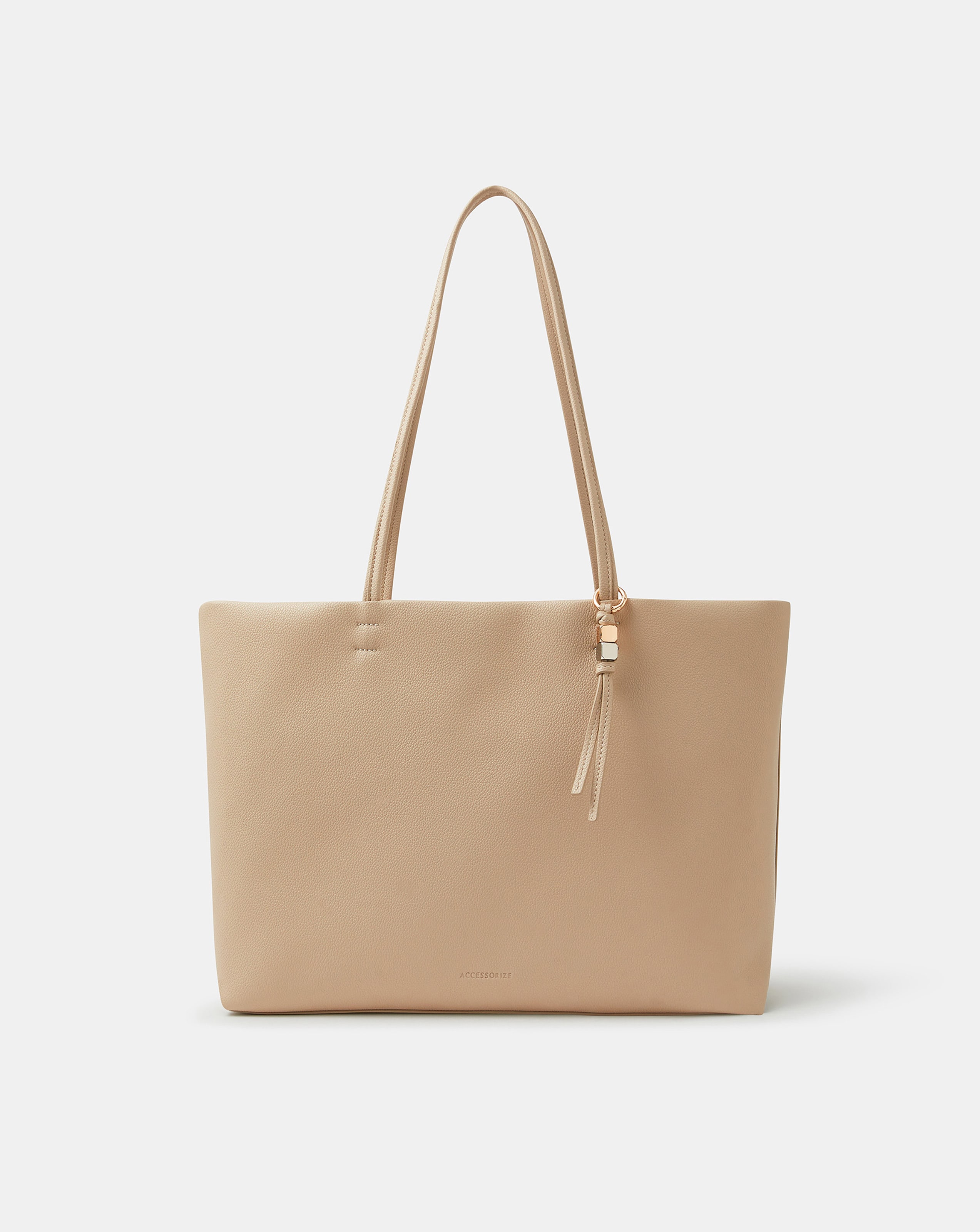 New In - Accessorize Charm Faux Leather Tote Bag
