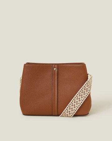 Accessorize Faux Leather Webbing Bag