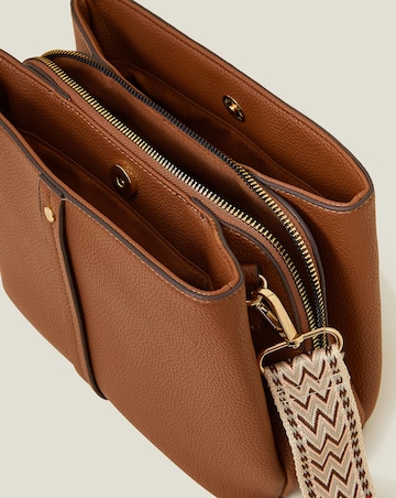 Accessorize Faux Leather Webbing Bag