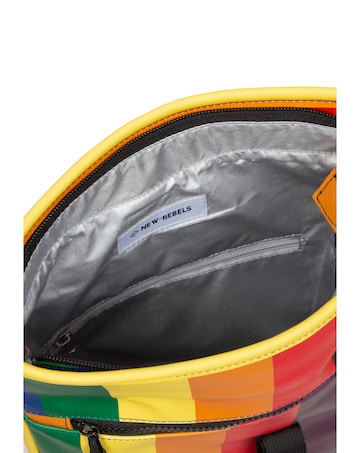 New Rebels Rainbow PU Rolltop Tablet Backpack Mini